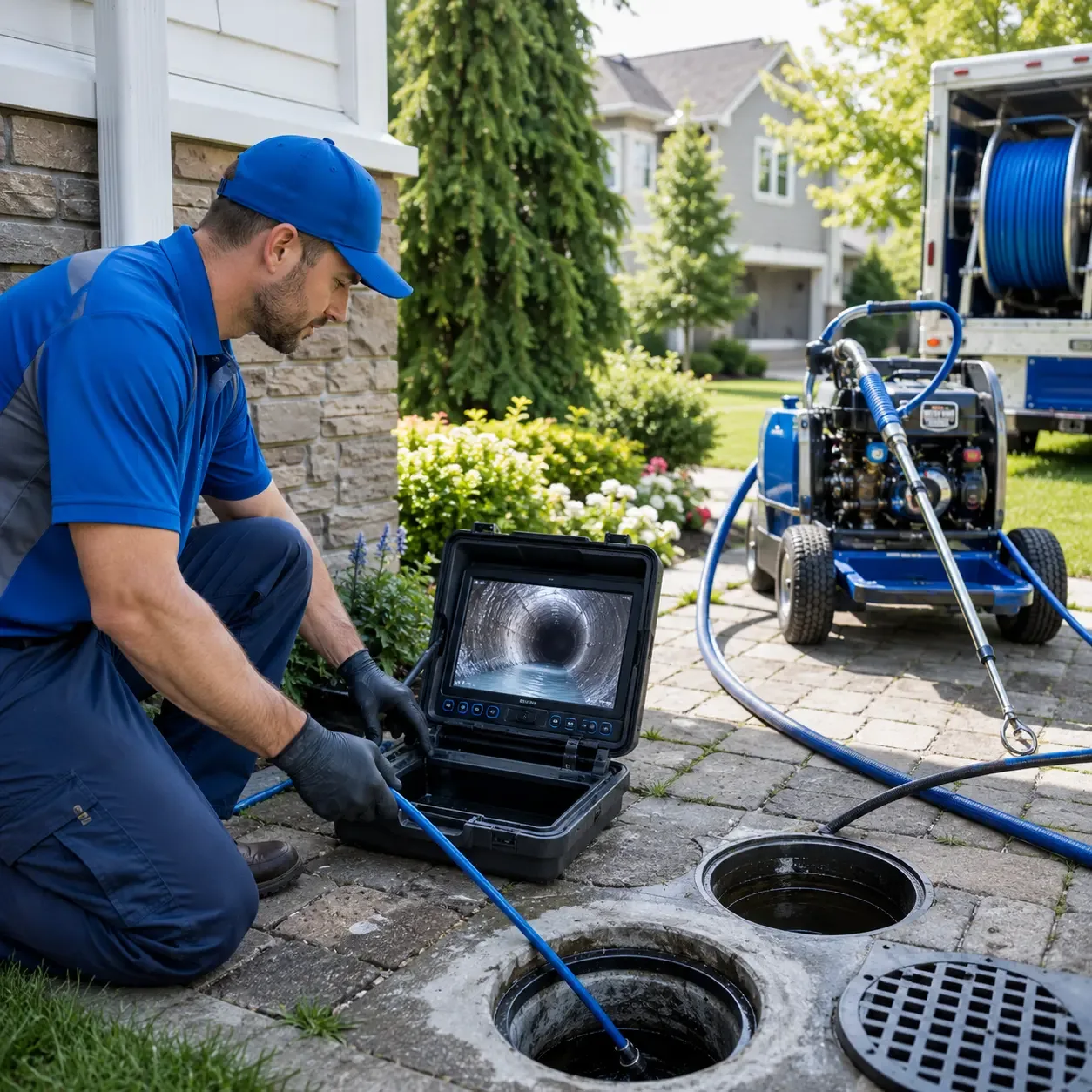 Outdoor drain cleaning professionals serving Elmendorf, TX