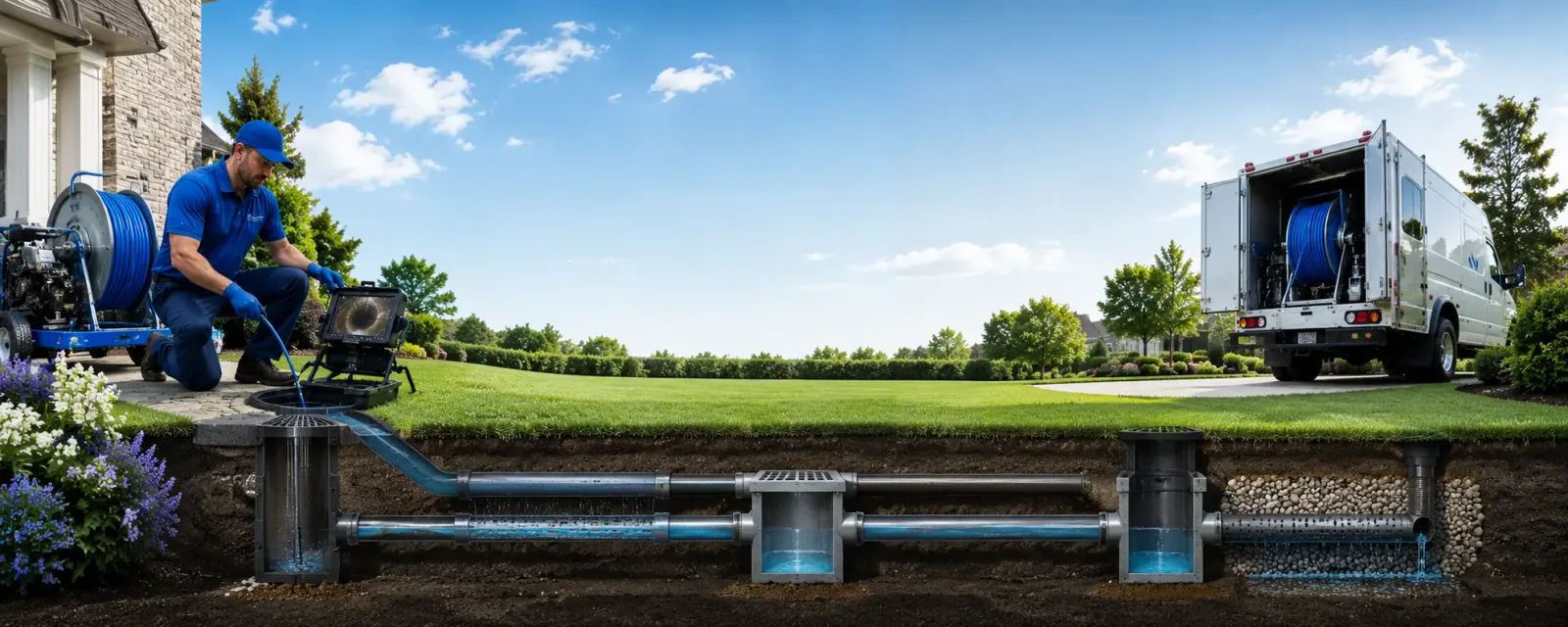 Outdoor drain cleaning information for Elmendorf, TX